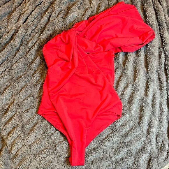 MAXIMILIAN DAVIS Disco Drape Bodysuit UK size 6 - Picture 3 of 9